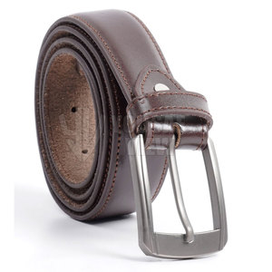 Ceintures en cuir populaires pour hommes Boucles ardillon en cuir fendu Ceinture Noir Casual Logo personnalisé Style - Product Image 1