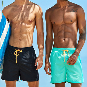 Shorts de baño para hombre de secado rápido, sublimados, impermeables, de color sólido con estampado animal, de alta calidad para verano. - Product Image 1