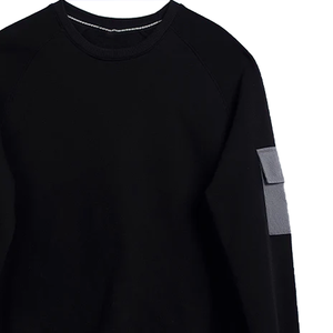 เสื้อสเวตเชิ้ตผู้ชาย/ผู้หญิง สไตล์ลำลอง สีดำฟอกสี ผ้าโพลีเอสเตอร์/คอตตอน มีกระเป๋าสีเทา คอกลม พิมพ์ลาย สไตล์สตรีทแวร์ สำหรับออกกำลังกาย - Product Image 6