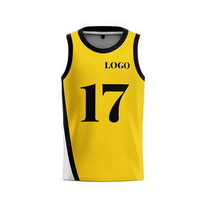 Maillots de basket-ball en polyester imprimé 100 % respirant, séchage rapide, grande taille, écologiques et antibactériens, vente en gros de haute qualité - Product Image 1
