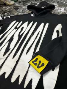 Chaqueta extragrande lavada con ácido para hombre con logotipo personalizado, forro polar de algodón pesado desgastado con capucha, Estilo Vintage desteñido por el sol - Product Image 6