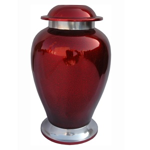 โกศใส่ศพสีชมพูพร้อมที่วางบนเคาน์เตอร์สีทองขี้เถ้าโกศตกแต่งที่โดดเด่น - Product Image 3