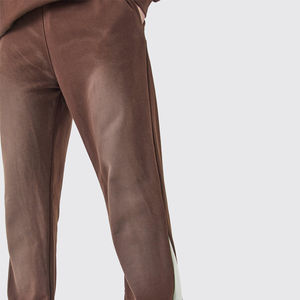 Acid Wash Casual <b>Cargo</b> <b>Joggers</b> for <b>Men</b> Lightweight Canvas Straight Trousers Elastic Waist Breathable Waterproof Windproof Fleece - Product Image 5