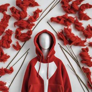 Sweat à capuche unisexe oversize 350 GSM polaire coupe-vent anti-rides et durable Polyester/coton - Product Image 6