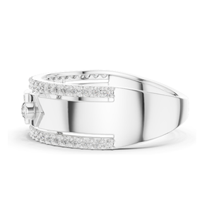 Magnifique bague pour femme avec diamant de laboratoire de 0,48 carat, clarté VVS-VS EF, or 18 carats, 14 carats, 10 carats et argent 925, rose, jaune, blanc - Product Image 6