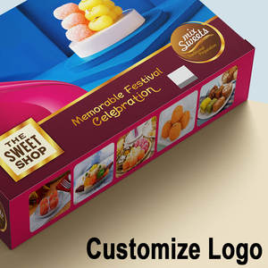 Caja de paquete de comida, galleta de caramelo, impresión personalizada, pastelería dulce de lujo, postre, Mini caja de embalaje de alimentos dulces - Product Image 3