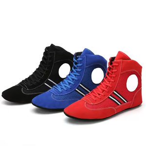 รองเท้าฝึกซ้อมมวยปล้ำมืออาชีพ พิมพ์ลายปักโลโก้ได้ ระบายอากาศดี ดีไซน์กันลื่น ผ้าตาข่าย ขายส่ง คุณภาพสูง - Product Image 5