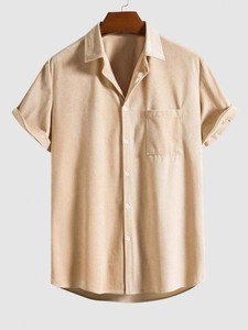 เสื้อเชิ้ตแขนยาวลายสก๊อตคลาสสิกสำหรับผู้ชายเสื้อเชิ้ตลายตารางแขนยาวมีกระเป๋าหน้าอก - Product Image 3