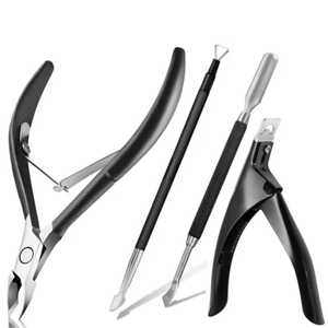 Juego de cortapelos profesional para manicura de dedos para bebés, herramientas para cortar cutículas, juego de empujador para eliminación de piel muerta de uñas de acero inoxidable - Product Image 3