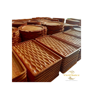Personnalisation de plateau en bois de vente entière de prix bon marché avec du bois naturel 100% pour le fabricant en gros fabriqué au Vietnam - Product Image 1