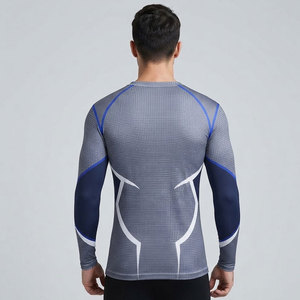 Men <b>Long</b> <b>Sleeve</b> <b>Compression</b> <b>Shirt</b> For Surfing Swimming Running Gym Fitness And Outdoor Training With Custom Logo - Product Image 6