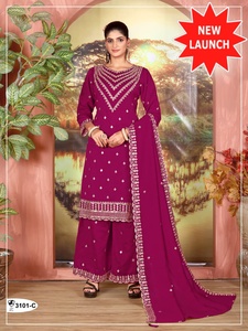 Vichitra lourd de bonne qualité avec broderie Costume Salwar Femme Fabricant et fournisseur de mode au prix de gros - Product Image 4