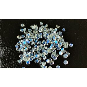 En gros IGI certifié naturel arc-en-ciel pierre de lune cristal coeur cabochon ovale poire blanc/grenat prix d'usine produit en vrac - Product Image 3