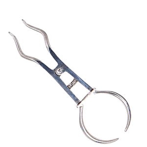 Abrazadera de presa de goma de acero inoxidable Manual grabada personalizada Instrumento quirúrgico dental de clase I certificado CE de alta calidad Pakistán - Product Image 6