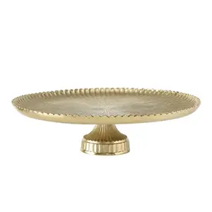 Plato Dorado para Pastel, Soporte de Metal de Una Sola Capa para Pastel, para Bodas y Decoración del Hogar, Plato para Pastel de Diseño Personalizado - Product Image 5
