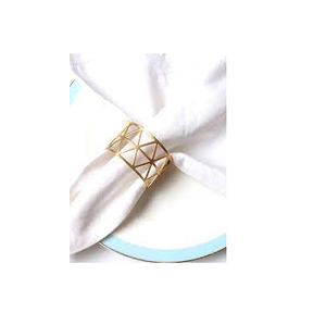 Ronds de serviette en laiton pour mariage et dîner, vaisselle porte-serviette et look design et artisanat naturel - Product Image 3