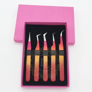 Pinzas de Pestañas Profesionales de Alta Calidad, de Acero Inoxidable, con Punta Plateada Personalizada, Agarre de Diamante, Punta de 10 mm - Product Image 4