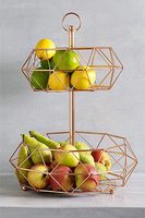Conception personnalisée Unique et décorative et finition or et or rose paniers de fruits et légumes avec 2 et 3 niveaux