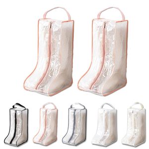 Custom Transparent PVC Riding Boot <b>Bag</b> with Zipper and Handle for Home and Travel <b>Waterproof</b> Dustproof - Product Image 1