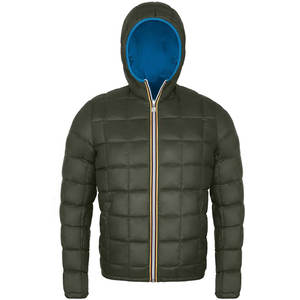 Veste matelassée réversible conçue sur mesure pour un usage décontracté Veste d'hiver pour hommes à bas prix de haute qualité pour des sorties avec capuche - Product Image 3