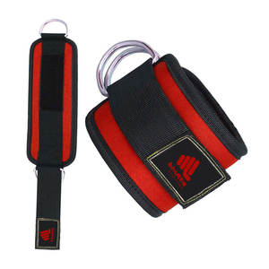 Sangles de cheville en nylon à prix de gros, logo personnalisé disponible, réglables, antidérapantes, écologiques, pour le sport, la gym, le fitness et l'entraînement - Product Image 1