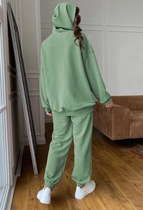 Vente en Gros OEM Rouge Ajusté Maternité 100% Coton Survêtement Survêtement Fermeture Éclair Capuche Jogging Femmes Expédition Aérienne - Product Image 5