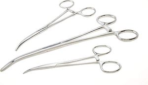 Pinzas Hemostáticas de Acero Inoxidable de Grado Médico de Alta Calidad, Instrumento Quirúrgico Manual con Certificación CE - Product Image 2