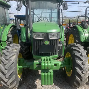 used tractors for agriculture John Deeree 5E-954 4X4WD farming equipment mini compact tractor orchard traktor front end loader