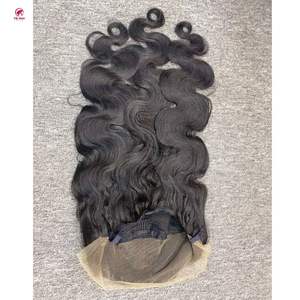 วิกผมชาวเวียดนามแท้จากเวียดนามและ100% ความละเอียดสูงสำหรับลูกไม้หน้าผากวิกผมลอนสำหรับผู้หญิงผิวดำจากเวียดนาม - Product Image 1