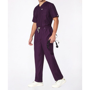 Conjuntos de Uniformes Médicos Unisex con Cuello en V, Antiarrugas, Uniformes de Belleza, Uniformes de Enfermería para Hospital, Trajes y Blusas de Enfermería - Product Image 3