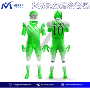 Uniformes de fútbol americano de diseño personalizado OEM para hombres, uniforme de fútbol americano holgado de secado rápido de alta calidad para hombres - Product Image 2