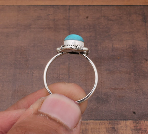 Bijoux floraux turquoise en argent sterling 925 faits à la main pour femmes, cadeaux d'anniversaire pour fête des mères, style unique et élégant - Product Image 6