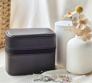 Leather <b>Watch</b> Roll Travel <b>Case</b> for Men and Women, Custom Groom Gift - Product Image 1