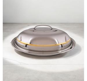 . Réchaud de luxe artisanal au design géométrique arabe pour la restauration d'événements et de mariages - Product Image 1