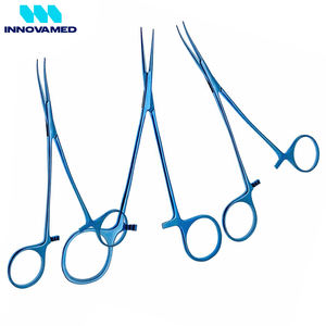 Fórceps Kelly hemostáticos de titanio, juego de instrumentos quirúrgicos oftálmicos curvos rectos, fórceps Kelly hemostáticos de acero inoxidable Natural - Product Image 3