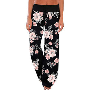 Qualité supérieure Léger Durable Femmes Imprimé Pantalon Coton Casualwear Hivers Floral Imprimé Large Jambe Femmes Pantalon - Product Image 1