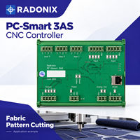 Contrôleur CNC 3 axes RADONIX PC-Smart 3AS pour la découpe de motifs textiles et les tables de découpe numérique de tissus