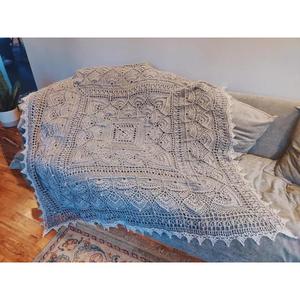 Couverture marocaine faite à la main, authentique artisanat berbère, couverture douce tissée à motifs tribaux, décoration d'intérieur, cadeau - Product Image 1