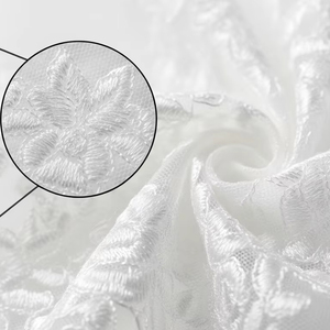 Two Layer <b>Embroidered</b> Lace Edge Bridal Veils Soft <b>Tulle</b> Lightweight Wedding Accessory for Bride Photoshoot Ceremony Fashion Wear - Product Image 3