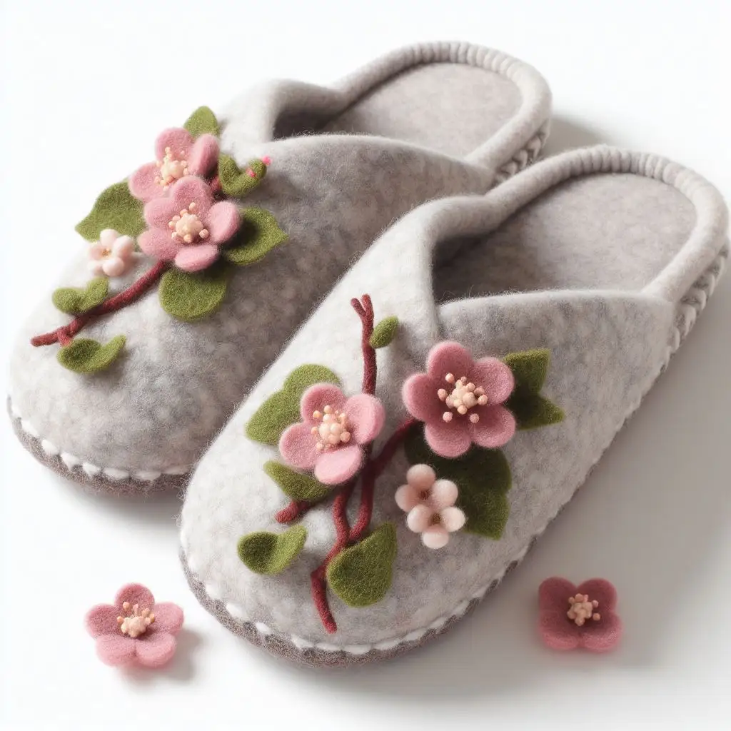 Chauffe-hiver: chaussons en feutre confortables au design magnifique, parfaits pour garder vos pieds au chaud