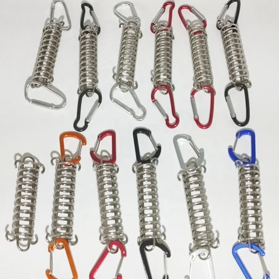 Outdoor Camping High-strength Steel Tent Strong Wind Spring Wind Rope Buckle Awning Fixed Stainless Steel Hook Buckle Tightener