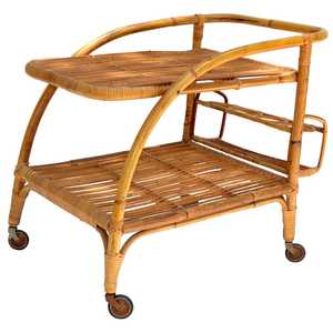 Handcrafted Luxury Metal Trolley <b>for</b> Restaurant & Hotel Black Finishing Serving Food <b>Decorative</b> <b>Item</b> <b>for</b> <b>Kitchen</b> Living Room Use - Product Image 4