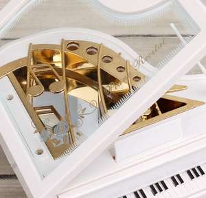 Modelo de plástico creativo, exquisito regalo, piano romántico con luces - Product Image 4