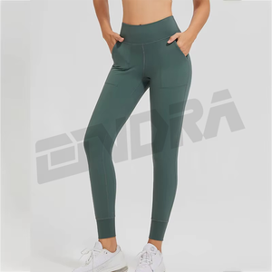 High Waist Scrunch Butt Workout <b>Leggings</b> for <b>Women</b> - Ribbed Quick Dry Yoga Pants, Tummy Control Fitness Tights - Product Image 2