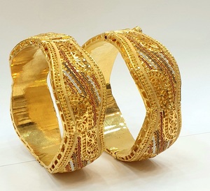 Bracelets en gros de haute qualité, élégants, plaqués or 24 carats, en laiton inoxydable, bijoux de mode - Product Image 1