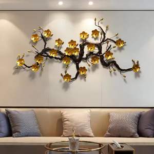 Hot Sale Framed <b>Wall</b> Art Modern Metal <b>Leaf</b> <b>Walls</b> Decoration exporter Unique Gold Hanging Crafts Home Room <b>Decor</b> Flower <b>Wall</b> Art - Product Image 6