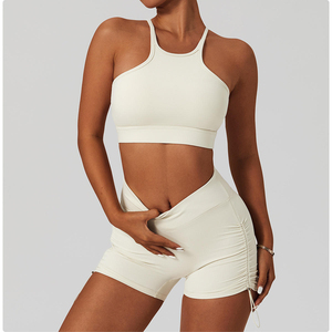 Conjunto Deportivo para Mujer, Top Deportivo y Leggings, Diseño Personalizado de Alta Calidad con Logotipo, Spandex/Nylon con Elasticidad en Cuatro Direcciones - Product Image 2