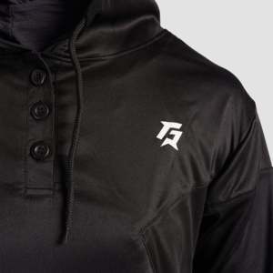 Ropa Deportiva Enigma Modest con Top Cubierto en Negro - Product Image 6