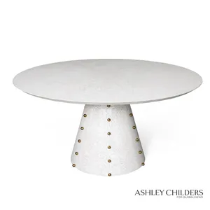 Table à manger Spheres - Finition éclatante en chêne cerisé ébène, pièce maîtresse pour une salle à manger moderne - Product Image 3