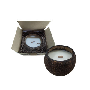 Velas perfumadas de cera de soja con cáscara de coco personalizadas, decoración de lujo para el hogar de proveedor de Vietnam con servicio personalizado - Product Image 4
